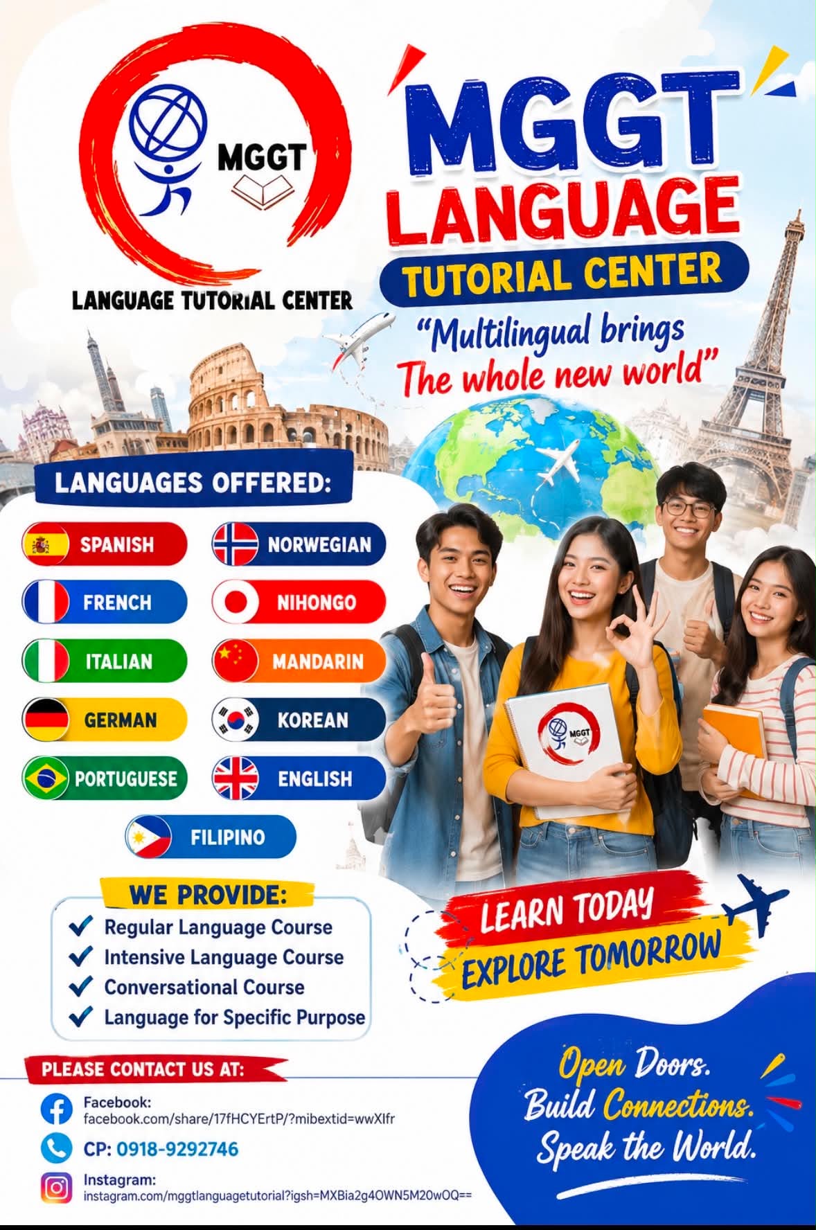 MGGT LANGUAGE TUTORIAL CENTER